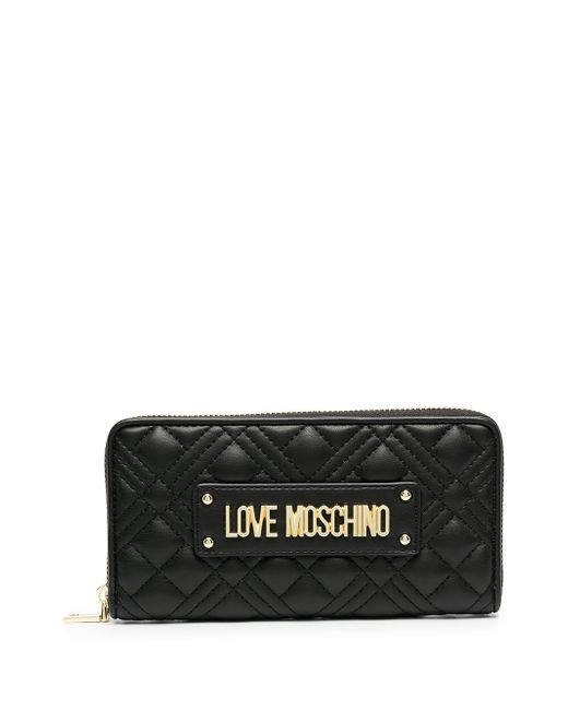 Love Moschino quilted logo wallet