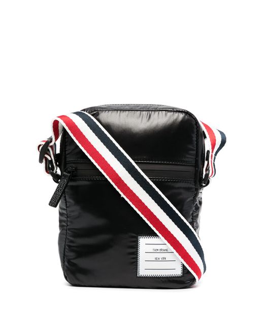 Thom Browne RWB stripe messenger bag