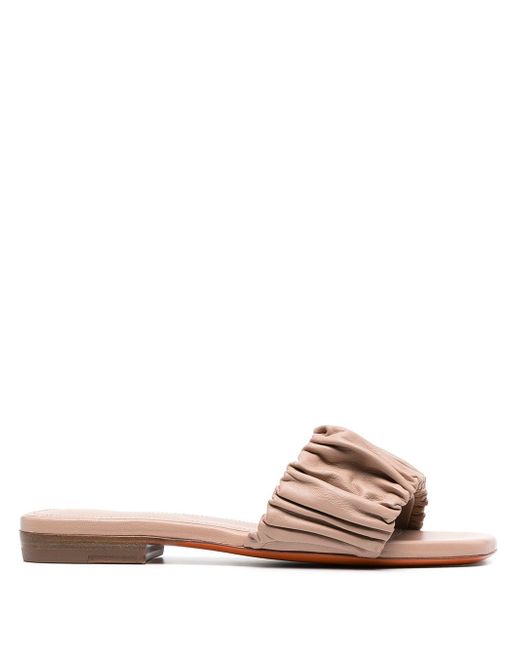 Santoni leather sandals