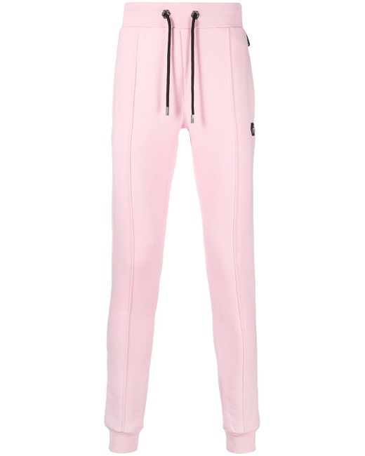 Philipp Plein skinny-fit track pants with logo patch
