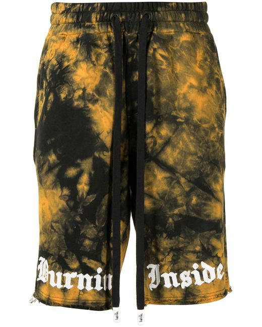 Haculla tie dye shorts with embroidered logo