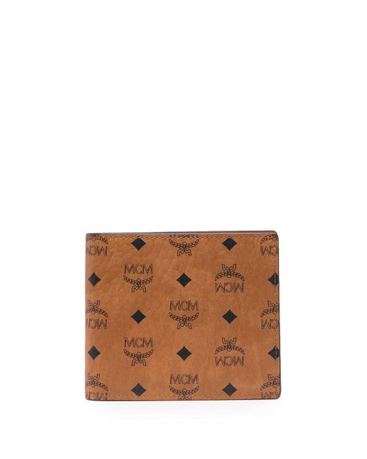 Mcm faux leather bi-fold wallet