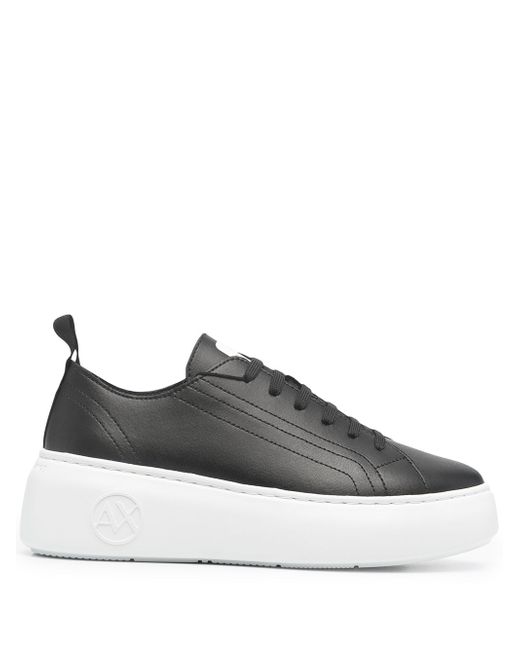 Armani Exchange chunky lace-up trainers