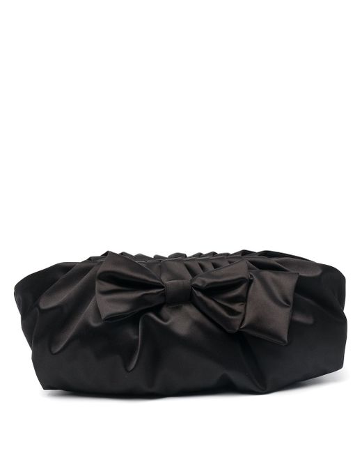RED Valentino bow-detail ruched clutch