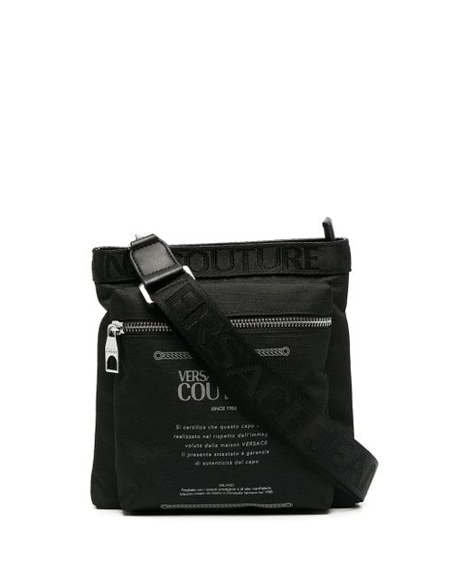 Versace Jeans Couture logo print messenger bag