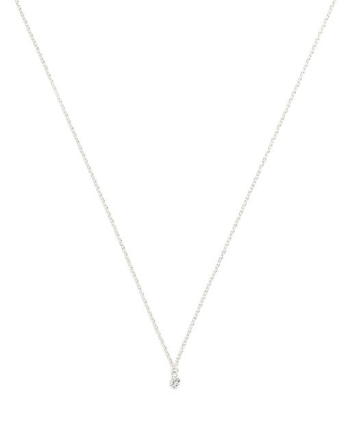 The Alkemistry 18kt white gold drilled diamond necklace