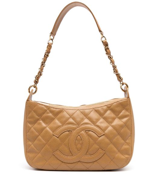 Chanel Pre-Owned 2002 diamond quilted CC shoulder bag