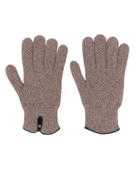 Lady Anne aran-knit gloves