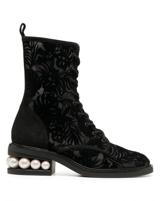 Nicholas Kirkwood CASATI 35mm lace-up boots