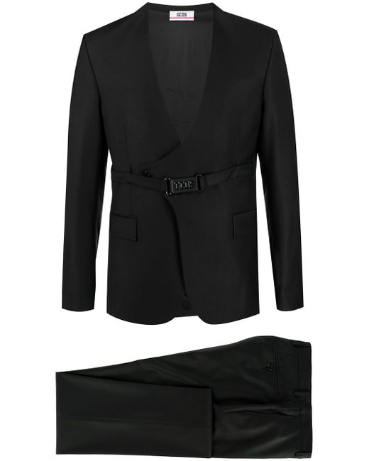 Gcds double-breasted belted two-piece suit