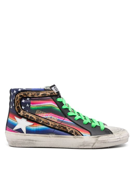 Golden Goose signature star-patch lace-up sneakers