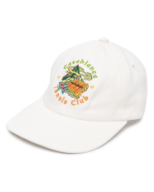 Casablanca Tennis Club embroidered baseball cap