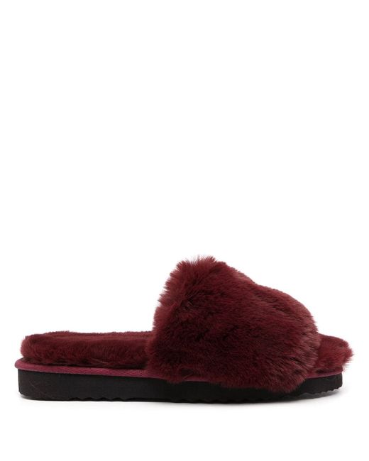 Apparis Jasmine faux-fur flatform slippers