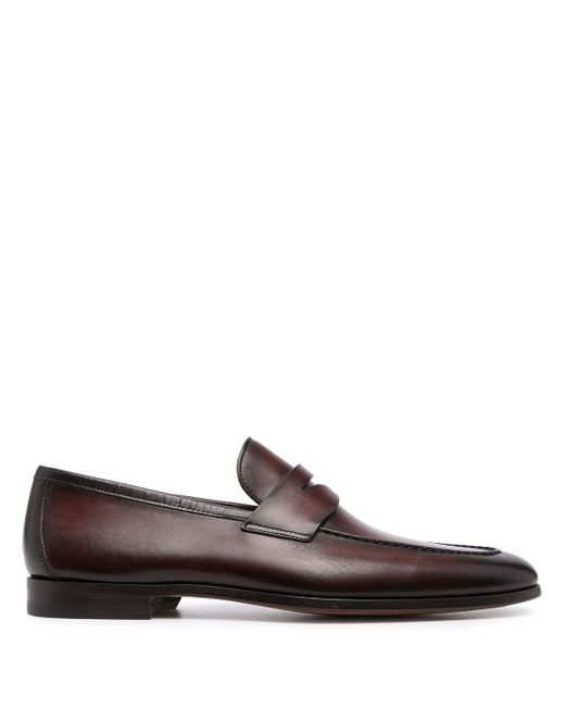 Magnanni leather penny loafers
