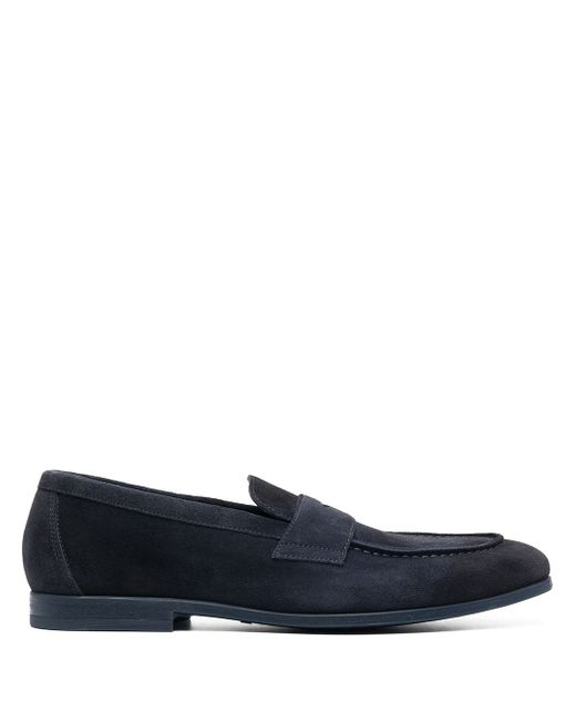 Doucal's suede penny loafers