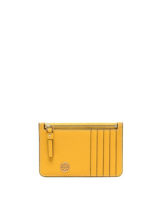 Tory Burch zip-up leather cardholder
