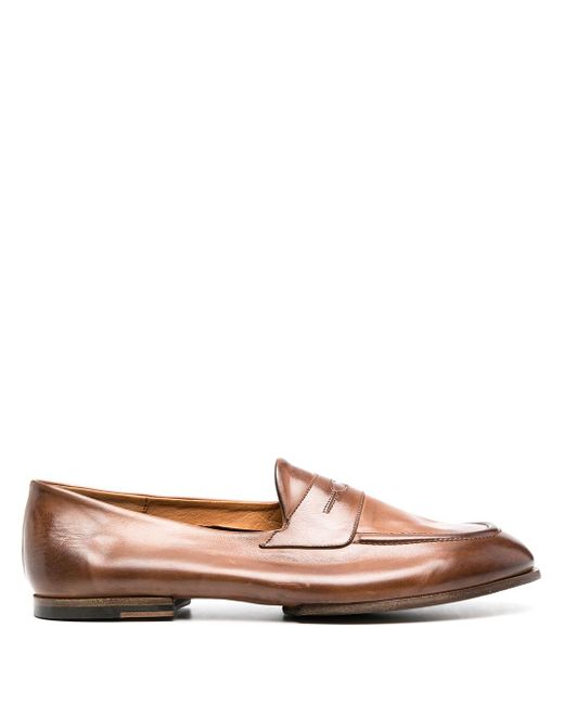 Silvano Sassetti split-sole polished leather loafers