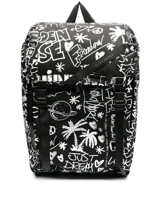 Golden Goose all-over graphic print backpack