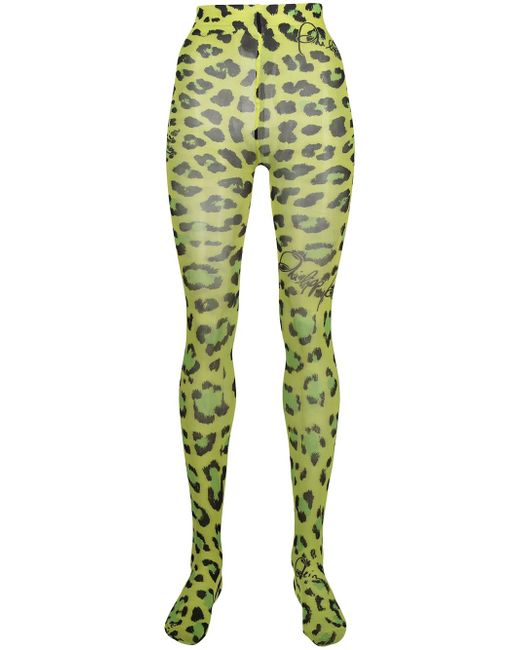 Philipp Plein leopard print tights