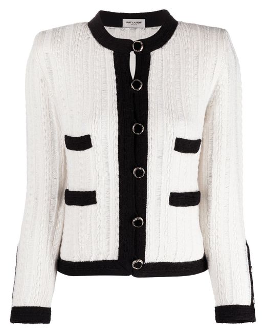 Saint Laurent knitted button-up cardigan