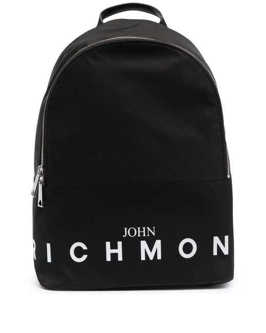 John Richmond logo print backpack