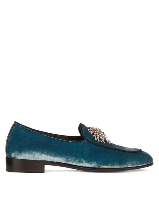 Giuseppe Zanotti Design crystal-embellished loafers