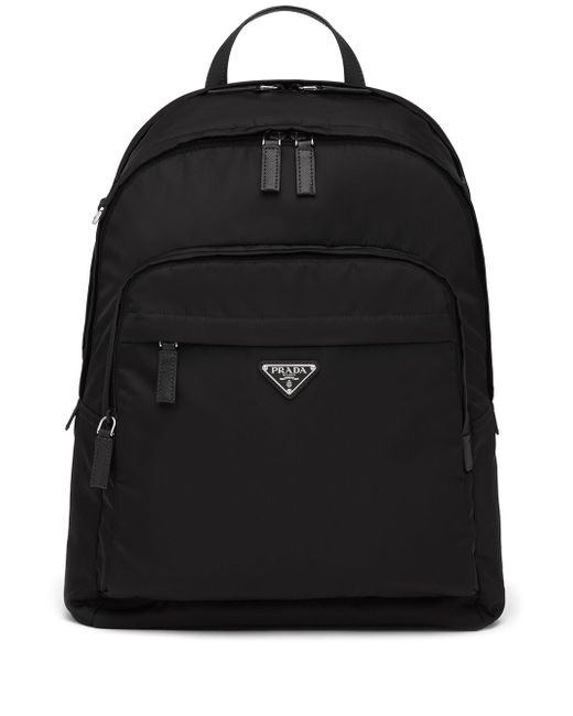 Prada Re-Nylon logo zipped backpack