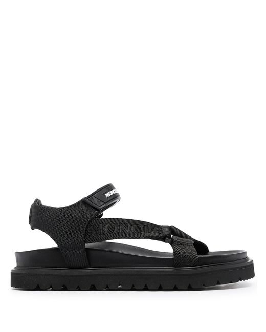 Moncler touch strap logo embellished sandals