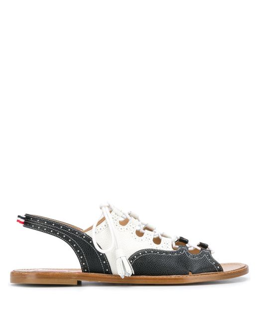 Thom Browne Ghillie two-tone sandals