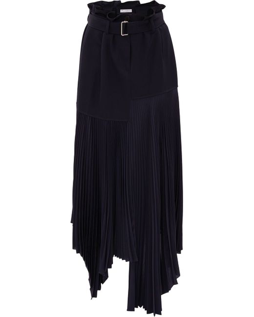 J.W.Anderson belted pleated skirt