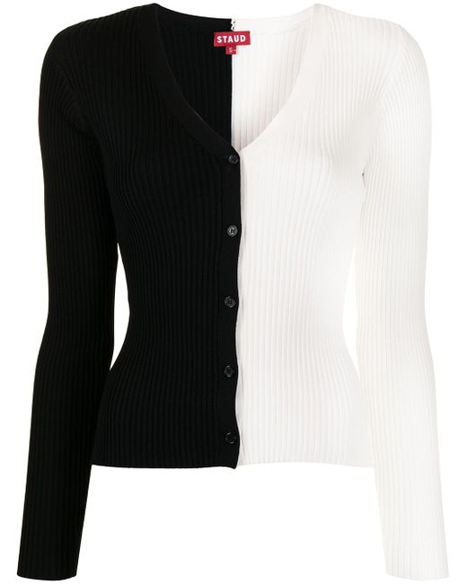 Staud panelled buttoned cardigan