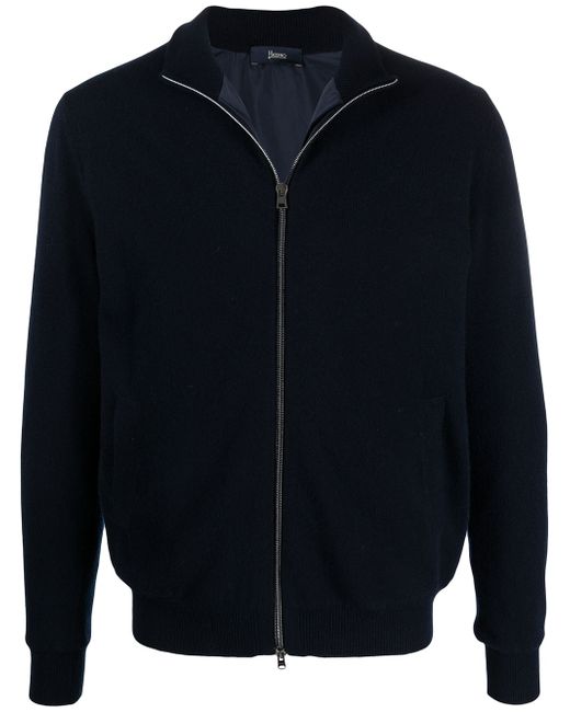Herno zip-up knitted track jacket