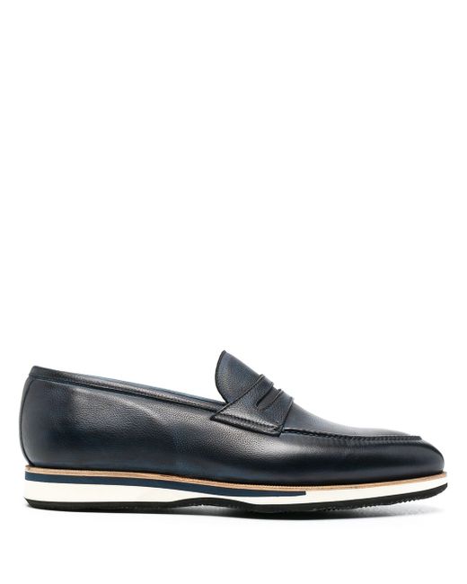 Bontoni contrasting-sole penny loafers