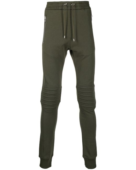 Balmain panelled jogging trousers