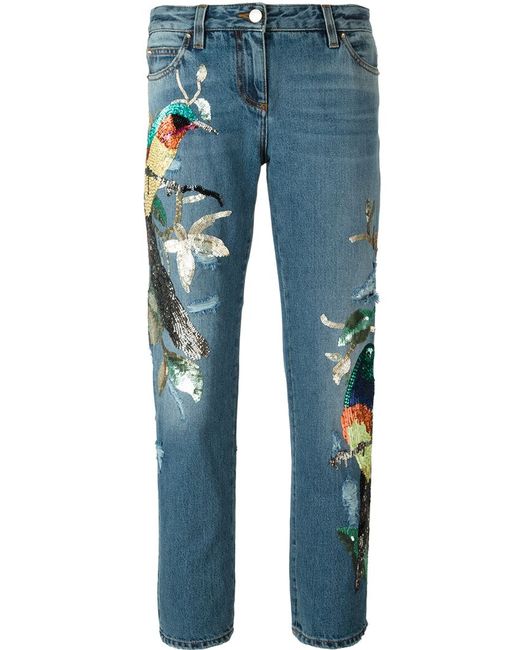 Roberto Cavalli sequinned jeans