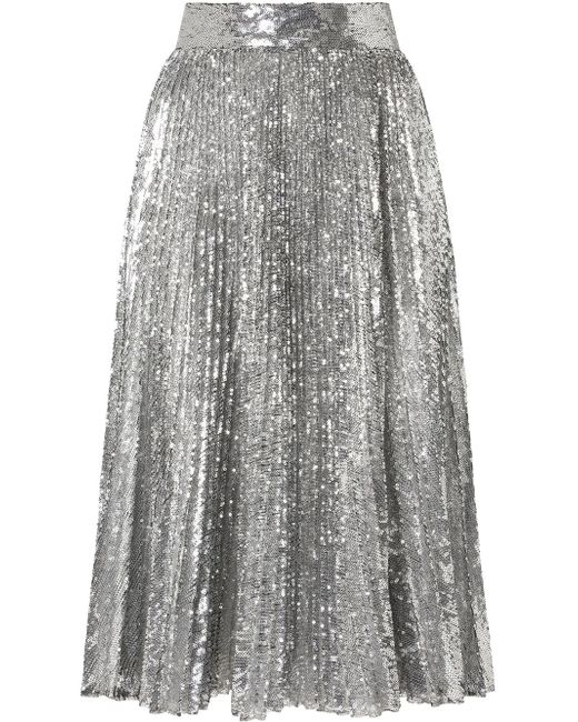 Dolce & Gabbana sequin-embellished flared skirt