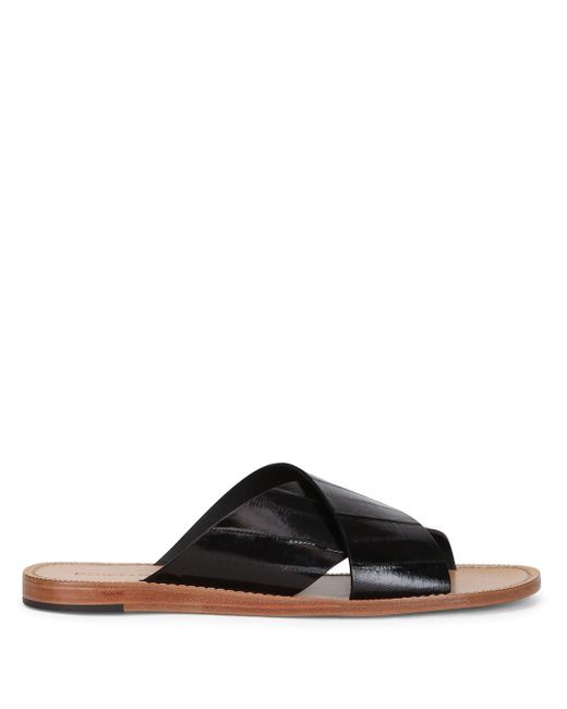 Dolce & Gabbana slip-on eel skin sandals