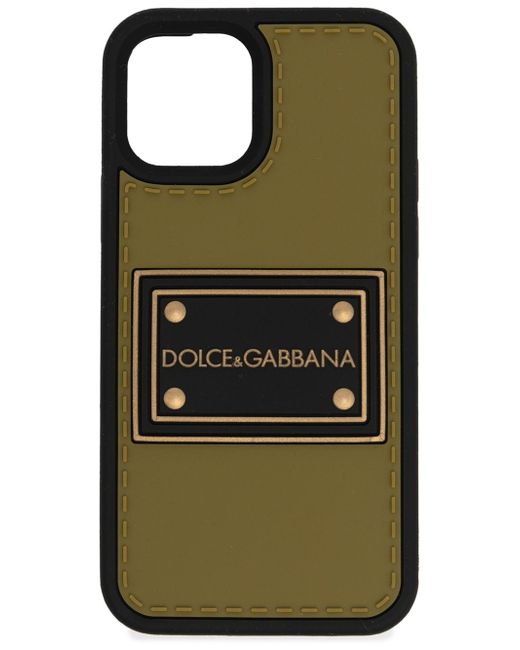 Dolce & Gabbana logo-patch iPhone 12 Pro case