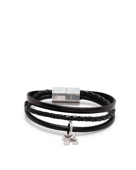 Off-White hexnut charm braided bracelet