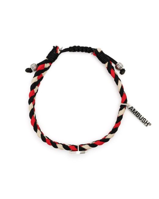 Ambush Emblem charm braided bracelet