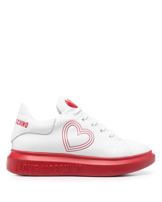 Love Moschino Heart patch sneakers