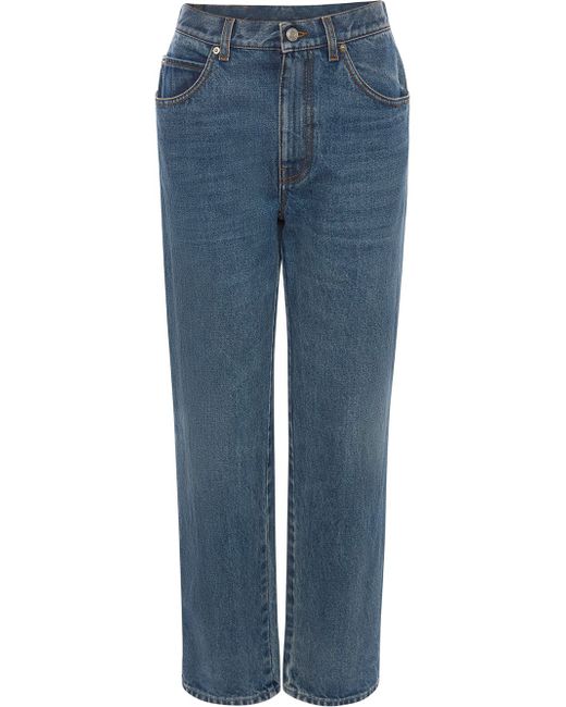 Alexander McQueen high-waisted straight-leg jeans
