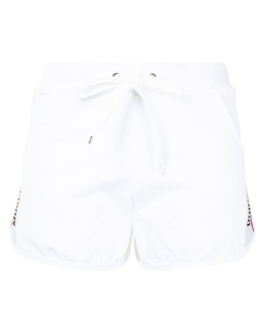 Moschino logo band drawstring shorts