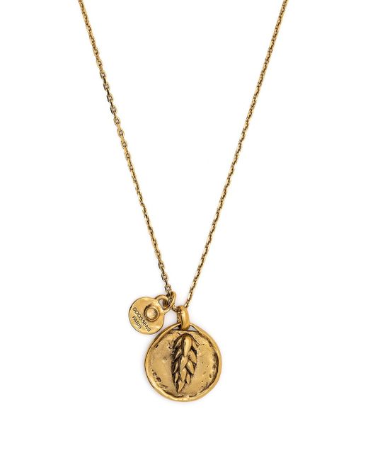 Goossens Talisman wheat medallion necklace