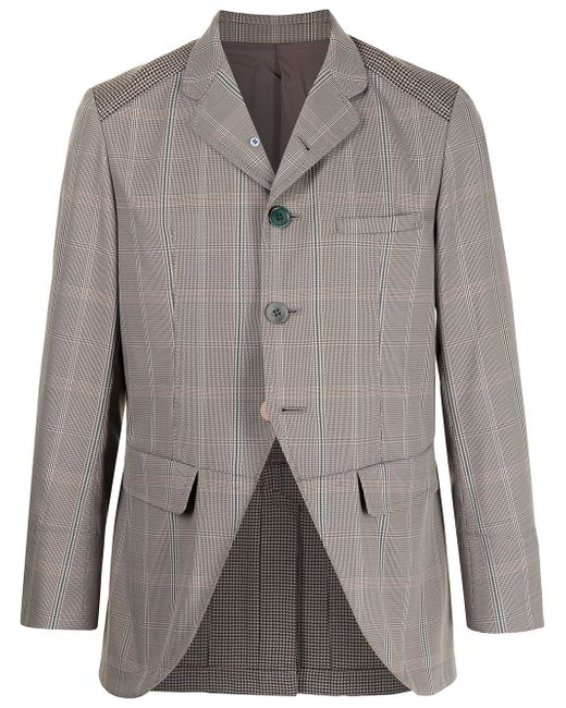 Undercover open-front checked blazer