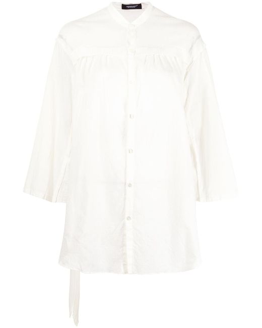Undercover belted pleated shirt