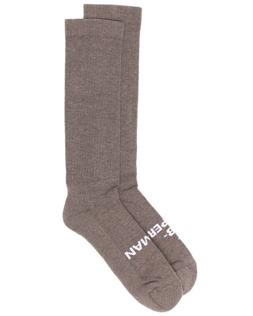 Rick Owens DRKSHDW contrast print socks