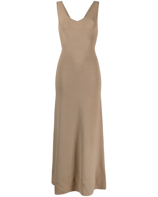 Emporio Armani knitted fitted long dress