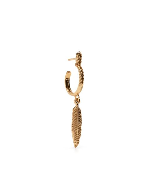 Emanuele Bicocchi feather drop earring