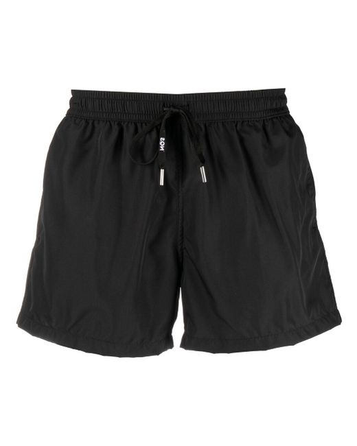 Nos Beachwear logo patch swimming shorts
